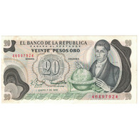 Billet, Colombie, 20 Pesos Oro, 1982, 1982-01-01, KM:409d, SUP - Kolumbien