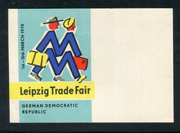 "Leipzig Trade Fair" (Messe Leipzig) / 1970 / Werbeblatt (Groesse A 6) (6241) - Werbung