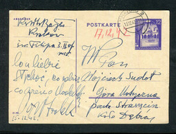 Generalgouvernement / 1942 / Postkarte Mi. P 12/02 Stempel "KRAKAU" (6263) - Besetzungen 1938-45