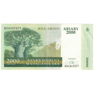 Billet, Madagascar, 2000 Ariary, KM:90b, SUP - Madagascar