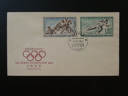 FDC Jeux Olympiques Squaw Valley 1960 Olympic Games Tchecoslovakia Ref 102191 - Hiver 1960: Squaw Valley