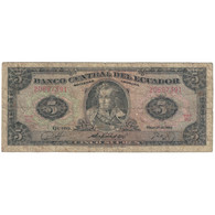 Billet, Équateur, 5 Sucres, 1980, 1980-05-24, KM:113c, B - Equateur