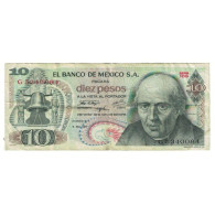 Billet, Mexique, 10 Pesos, 1971, 1971-02-03, KM:63d, TB - Mexico