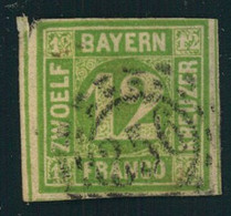 1852, 12 Kreuzer Voll- Bis Breitrandig OMR "356", Nürnberg - Gebraucht