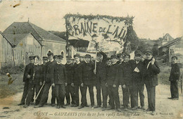 Cluny * Gad'zarts * La Bande De L'ain * Fête Du 21 Juin 1908 * Groupe Conscrits ? - Cluny