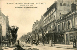 Autun * Le Nouvel Hôtel GAUNET LAPLANTE * Avenue De La Gare * Attelage * épicerie - Autun
