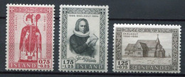 Island Iceland Mi# 300-2 Postfrisch/MNH - Church, Priest - Neufs