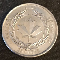 CANADA - 25 CENTS 2006 - KM 629 - Médaille De La Bravoure - Canada