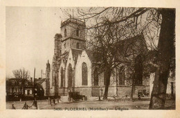 Ploermel * Place De L'église * Automobile Ancienne - Ploërmel