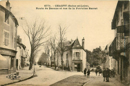 Chagny * La Route De Beaune Et Rue De La Fontaine Barret * épicerie - Chagny