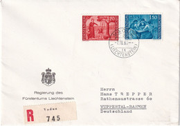 LIECHTENSTEIN 1960 LETTRE RECOMMANDEE DE VADUZ - Briefe U. Dokumente