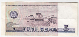 German Democratic Republic 5 Mark, (1975) Used - 5 Mark