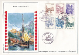 MONACO => Env. FDC Grand Format - Monaco D'Autrefois - 10/5/1984 - FDC