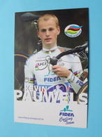 KEVIN PAUWELS ( FIDEA ) > ( Zie / Voir Photo ) Publi Kaart ! - Cyclisme