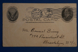 AE12 ETATS UNIS BELLE  CARTE 1905  NEW YORK POUR BROOKLYN + AFFRANCH. PLAISANT - Briefe U. Dokumente