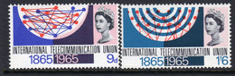 Great Britain GB 1965 ITU Centenary Set Of 2, MNH, SG 683/4 - Ongebruikt