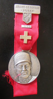 Suisse - Médaille Militaire Commémorative - A La Mémoire Du Général Henri Guisan - 1979 - Métal Plaqué Argent - 35,7g - Other & Unclassified