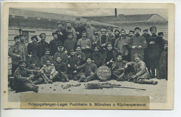 CPA Militaria 1914/1919 KRIEGSGEFANGEN LAGER PUCHHEIM B MUNCHEN - KUCHENPERSONAL 1917 Prisonniers De Guerre - Weltkrieg 1914-18