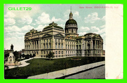 INDIANAPOLIS, IN - STATE HOUSE - TRAVEL IN 1907 - A. C. BOSSELMAN & CO - - Indianapolis