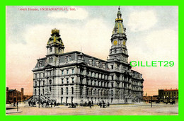 INDIANAPOLIS, IN - COURT HOUSE - ANIMATED WITH PEOPLES - THE SCOFIELD PIERSON CO - - Indianapolis