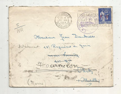 FRANCHISE MILITAIRE , Surcharge F.M Sur Timbre 65 C,VERSAILLES , SEINE ET OISE,1939, 5 E Rég. Su Génie, 2 Scans - Military Postage Stamps