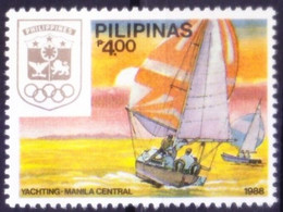 Philippines 1988 Mint No Gum, Olympics Yachting, Sports - Rafting
