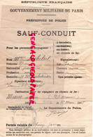 77- MEAUX- 75- PARIS- SAUF CONDUIT CHEMIN DE FER - GOUVERNEMENT MILITAIRE-MME YVONNE DEBELUT 1918- 87 CHATEAUPONSAC - Historical Documents