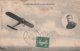 982 - VEDRINES SUR MONOPLAN MORANE . SCAN RECTO VERSO - Airmen, Fliers