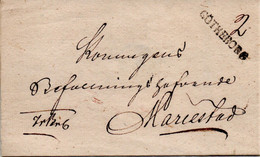 SUEDE GOTHEBORG-MARIESTAD - ... - 1855 Prephilately