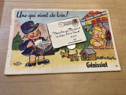 Génissiat * Carte à Système Ancienne Complète * Le Facteur - Génissiat