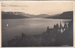 A1347) ATTERSEE - Wunderschöne Alte Variante über Den See Mit Gebäude Im Vordergrund ALT ! 1941 - Attersee-Orte