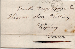 SUEDE 1/5/1834 MARIESTAD-SZERNA - ... - 1855 Prephilately