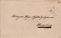 SUEDE 11/10/1846 BORAS-WENNERSBORG - ... - 1855 Vorphilatelie
