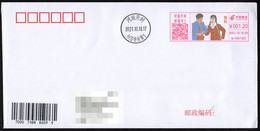 China Color Postage Machine Meter Postally Circulated FDC: Henan Opera, Classic Show--Chaoyang Ditch - Cartas & Documentos