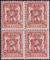 Belgie   .   OBP   .   PRE  438  .  Blok 4 Zegels      .   **    .    Postfris   .  / .  Neuf SANS Charnière - Tipo 1936-51 (Sigillo Piccolo)