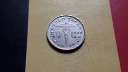 BELGIE ALBERT I GOED VOOR 50 C 1930/20 SUP ! - 50 Cents