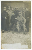 Carte Photo Militaria Guerre 14-18 - Soldats Prisonniers à PUCHHEIM (près Munich)  Allemagne Bavière - Weltkrieg 1914-18