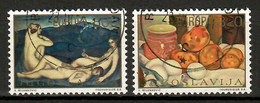 Jugoslawien 1975  Mi.Nr. 1598 / 1599 , EUROPA CEPT Gemälde - Gestempelt / Fine Used / (o) - 1975