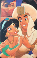 FRANCE  -  CARTES-JEUX  - ALADIN  -  JASMINE Et ALADIN  -  15 Unités - Disney-Pässe