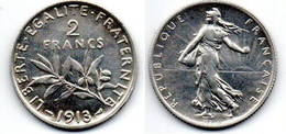 2 Francs 1913 TTB+ - I. 2 Francs