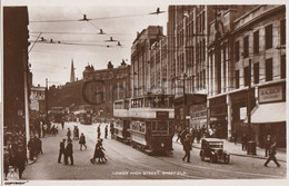 UK - Sheffield - Lower High Street - Double Decker Tram - Sheffield