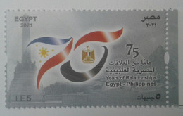 Egypt-Diplomatic Relations With The Philippines, 75th Anniversary- (Unused) (MNH) - [2021] (Egypte) (Egitto) (Ägypten) - Ungebraucht