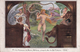 ILLUSTRATEUR WILETTE UN DES PANNEAUX DU MAITRE WILLETTE ORNANT LE BAR DU BAL TABARIN PARIS MONTMARTRE - Wilette