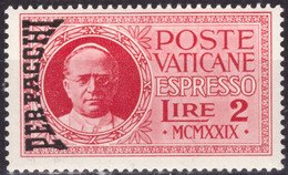Vaticano, 1931, Effigie Di Pio XI, Espresso L.2, Soprastampato PER PACCHI, Nuovo - Postpakketten