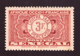 Senegal  1935  - YT N°T31  Timbre Taxe  3Fr  - MLH -  See Scan Please # Cote € 1.60 - Impuestos