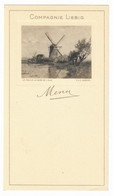 Menu Compagnie Liebig (11 X 19cm) Le Moulin Au Bord De L'eau P.J.C. Gabriël ( Molen ) - Menükarten