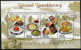 2013 Turkey Regional Cuisine: Central Anatolia Minisheet (** / MNH / UMM) - Ernährung