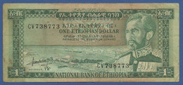 ETHIOPIA - P.25a – 1 Ethiopian Dollar ND (1966) Circulated Serie CV 738773 - Ethiopia