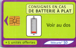 18182 - Frankreich - Consignes En Cas De Batterie A Plat - 2001