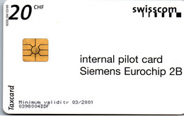 18494 - Schweiz - Internal Pilot Card , Siemens Eurochip 2B , 6000ex - Svizzera